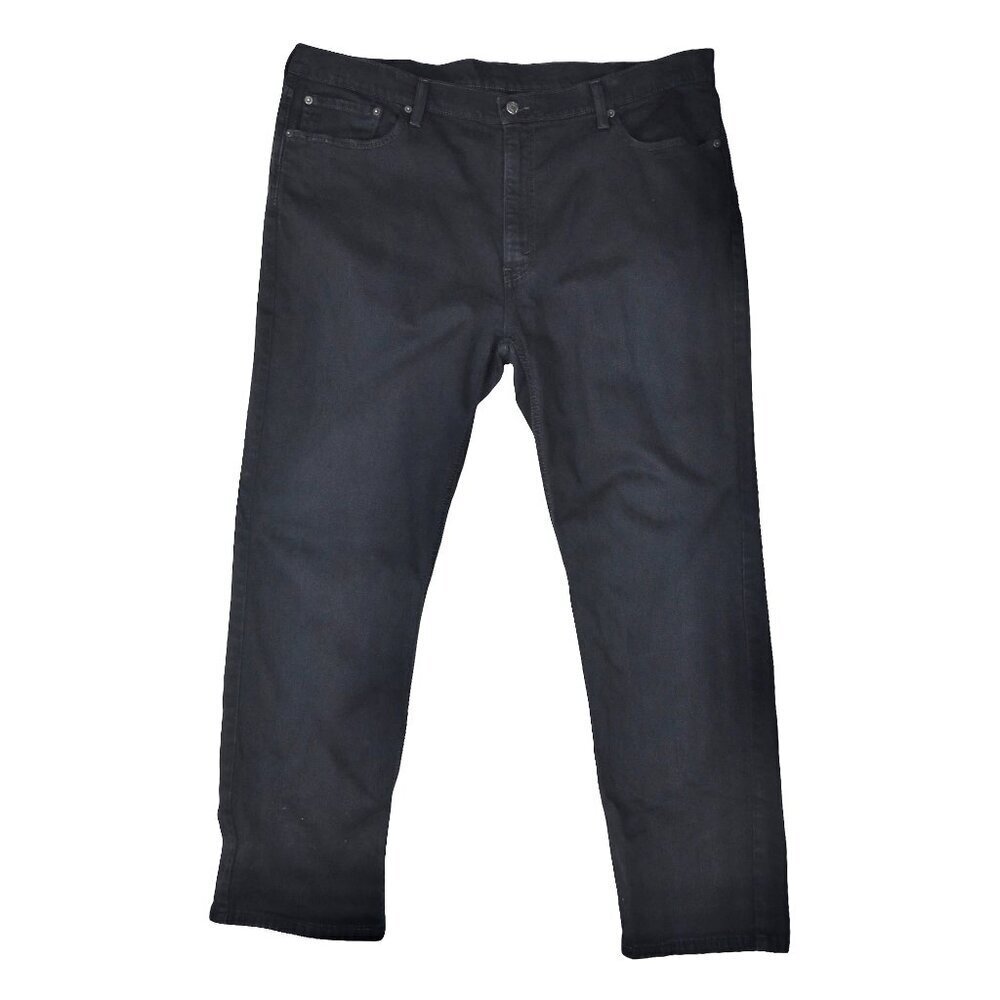 Levi’s Men’s Faded Black Jeans W42 L30 Black Denim Straight